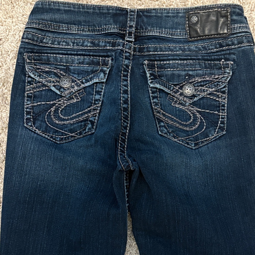 Silver Jeans Suki Surplus Cargo Denim Jeans Women’s W29 L34 - Picture 6 of 16